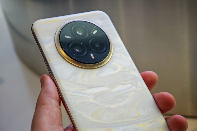 A close-up of the Realme 14 Pro smartphone.