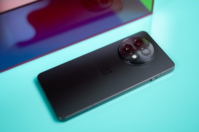 OnePlus 13R on a blue background