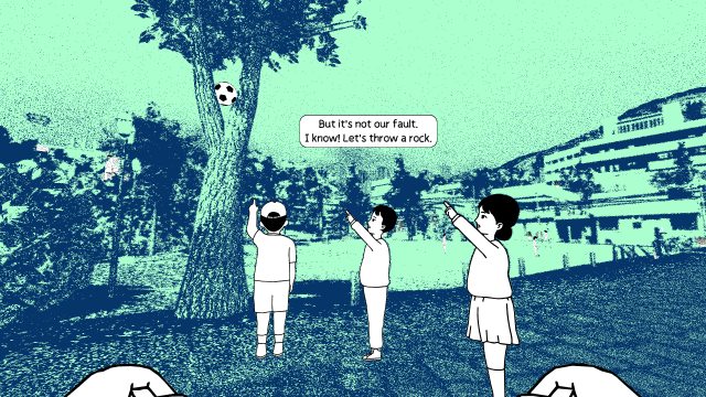 A screenshot from the video game Despelote.