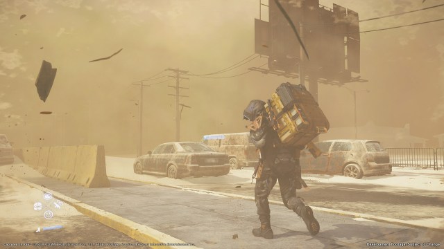 A screenshot from the video game Death Stranding 2.