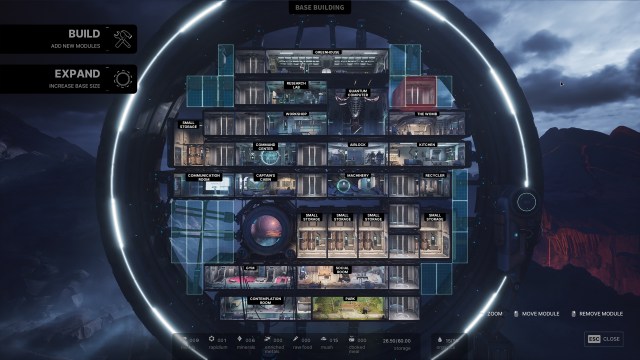 A screenshot from the video game The Alters.
