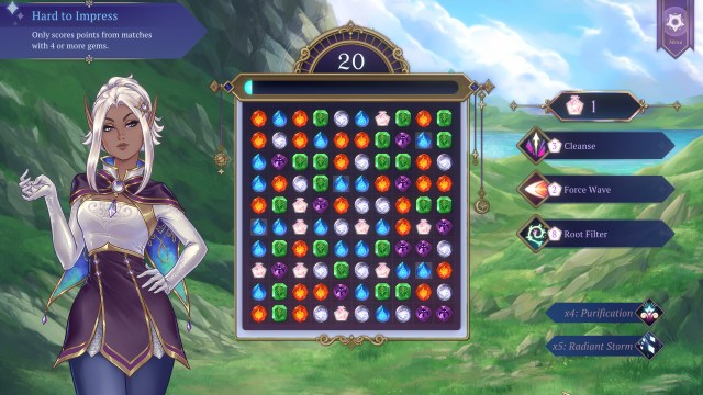 A screenshot from the video game Heartspell: Horizon Academy.