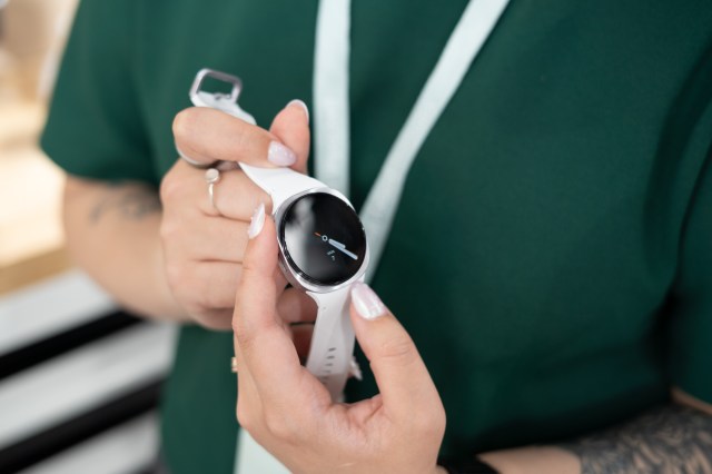 Samsung Galaxy Watch in hand