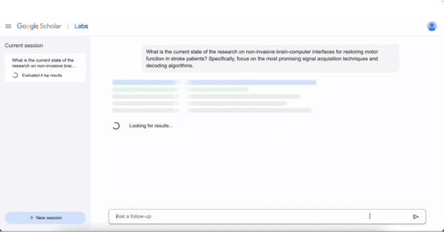 Scholar Labs uses AI to surface science papers that Google says best match the user’s research question.