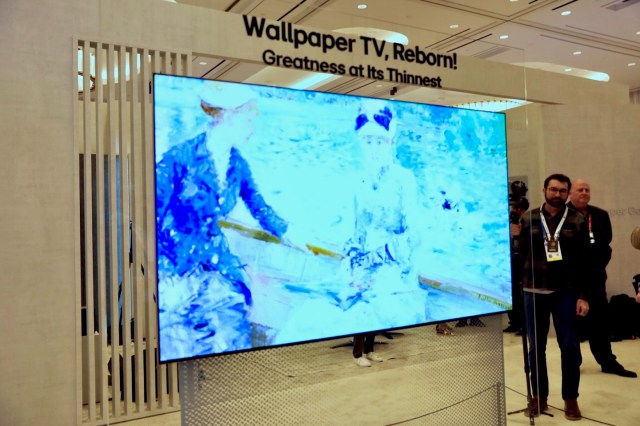 LG’s Wallpaper TV made a return at CES.