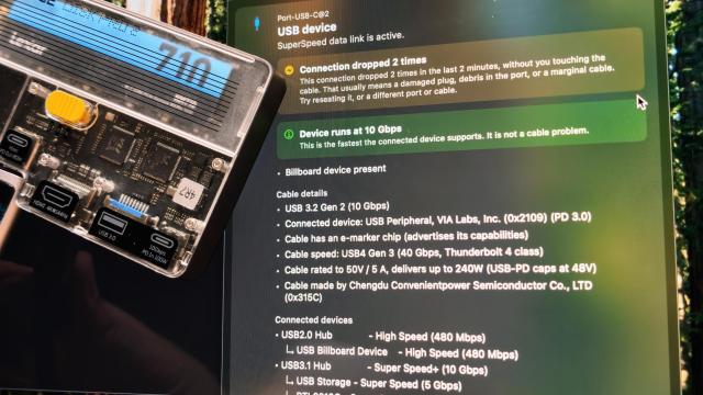 “Device runs at 10 Gbps.”