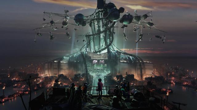 A piece of sci-fi concept art.