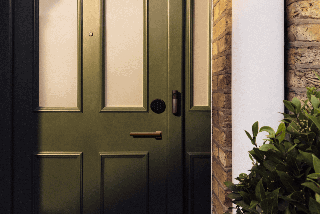 The LG door lock and video doorbell pair in the Apple Home app so you can unlock the door when you see who is at the door.