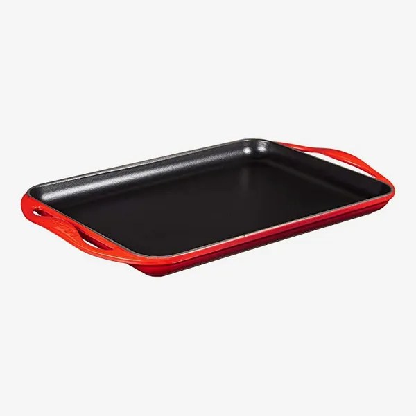 Le Creuset Enameled Cast Iron Rectangular Skinny Griddle, 13