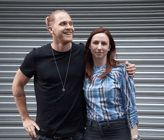 Burst founders Hamish Khayat and Brittany Stewart