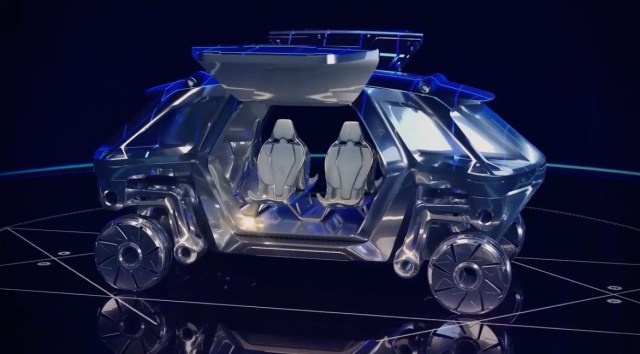 Hyundai walking elevate robot