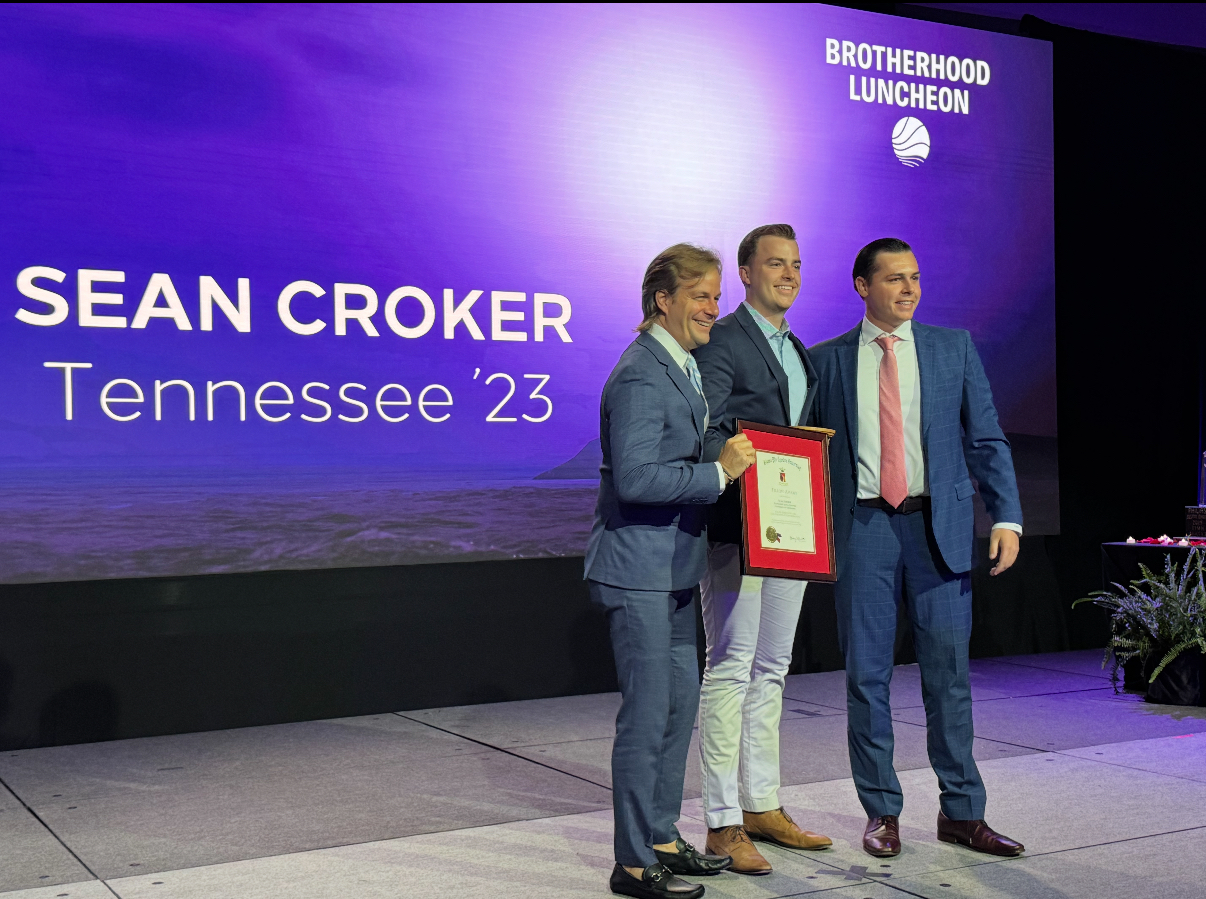 Sean Croker Receives the "Sigma Phi Epsilon Fellow" award