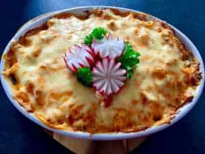 Muszle ze szpinakiem, kurczakiem i fetą w sosie pomidorowym - FullSizeRender6 13