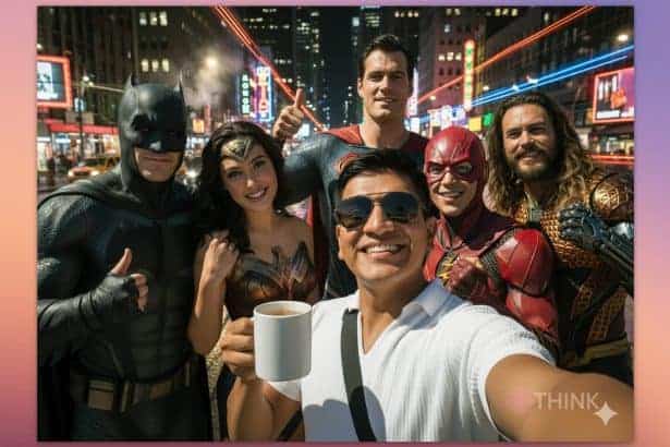 Selfie increíble con Batman, Superman y otros superhéroes de DC. ¡Una experiencia inolvidable con tus celebridades favoritas!