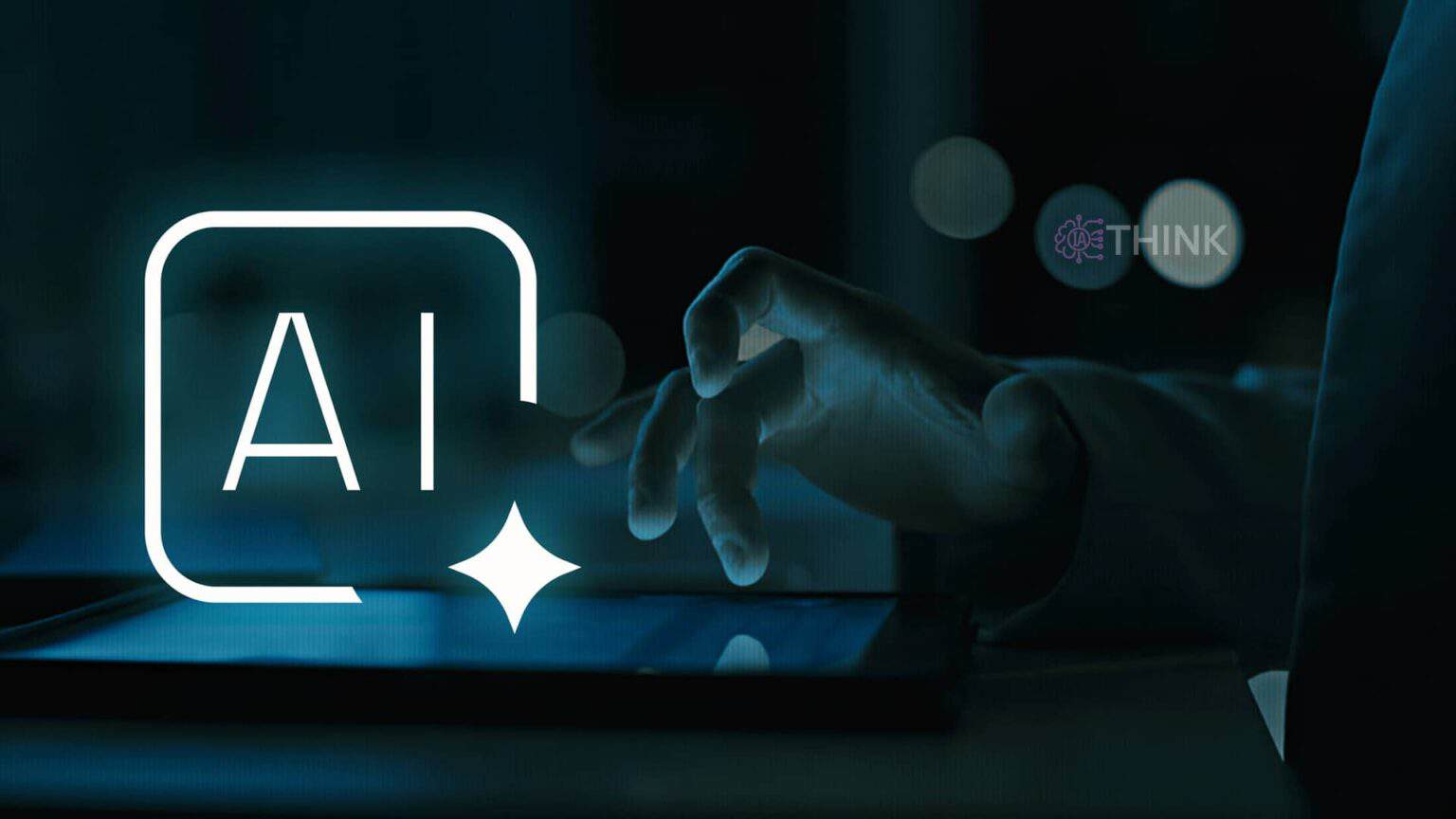 Mano de un analista interactuando con una interfaz de IA en ciberseguridad.