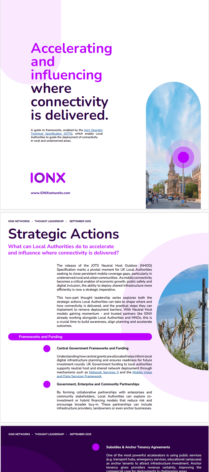 Accelerating connectivity solutions for local authorities and rural communities.