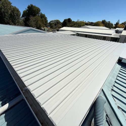 New metal roof installation in Wellington, NZ.