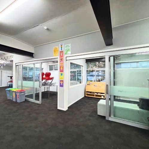 Keola early learning centre classroom interior with colourful decorations and toys in Auckland New Zealand.