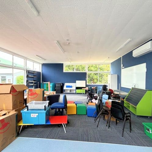 Macleans Primary School School renovations Auckland Classroom upgrades NZ Double-glazed joinery schools Heat pump installation schools Asbestos removal in schools School infrastructure improvements Modern classroom design Energy-efficient schools NZ School switchboard upgrades Safe learning environments School flooring upgrades School wall linings School renovation timeline Teacher preparation for new term School safety improvements School building upgrades Sustainable school upgrades School facility modernisation School construction projects NZ