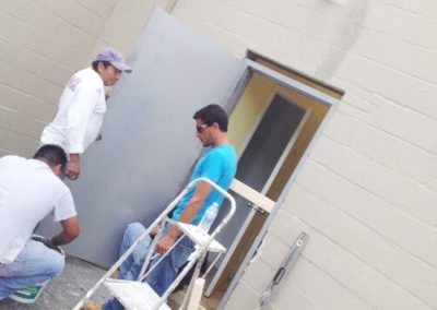 Commercial Security Steel Door Replacement