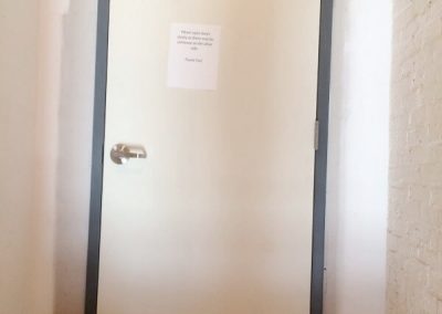 Door Replaced Added Push Bar