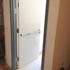 Door Replaced Added Push Bar