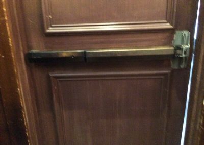 Door Replaced Added Push Bar