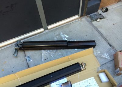 Door Replaced Added Push Bar