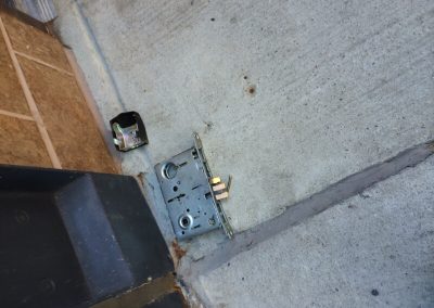 Door Replaced Added Push Bar