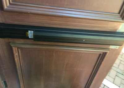 Door Replaced Added Push Bar