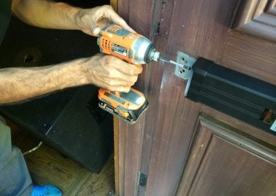 Door Replaced Added Push Bar