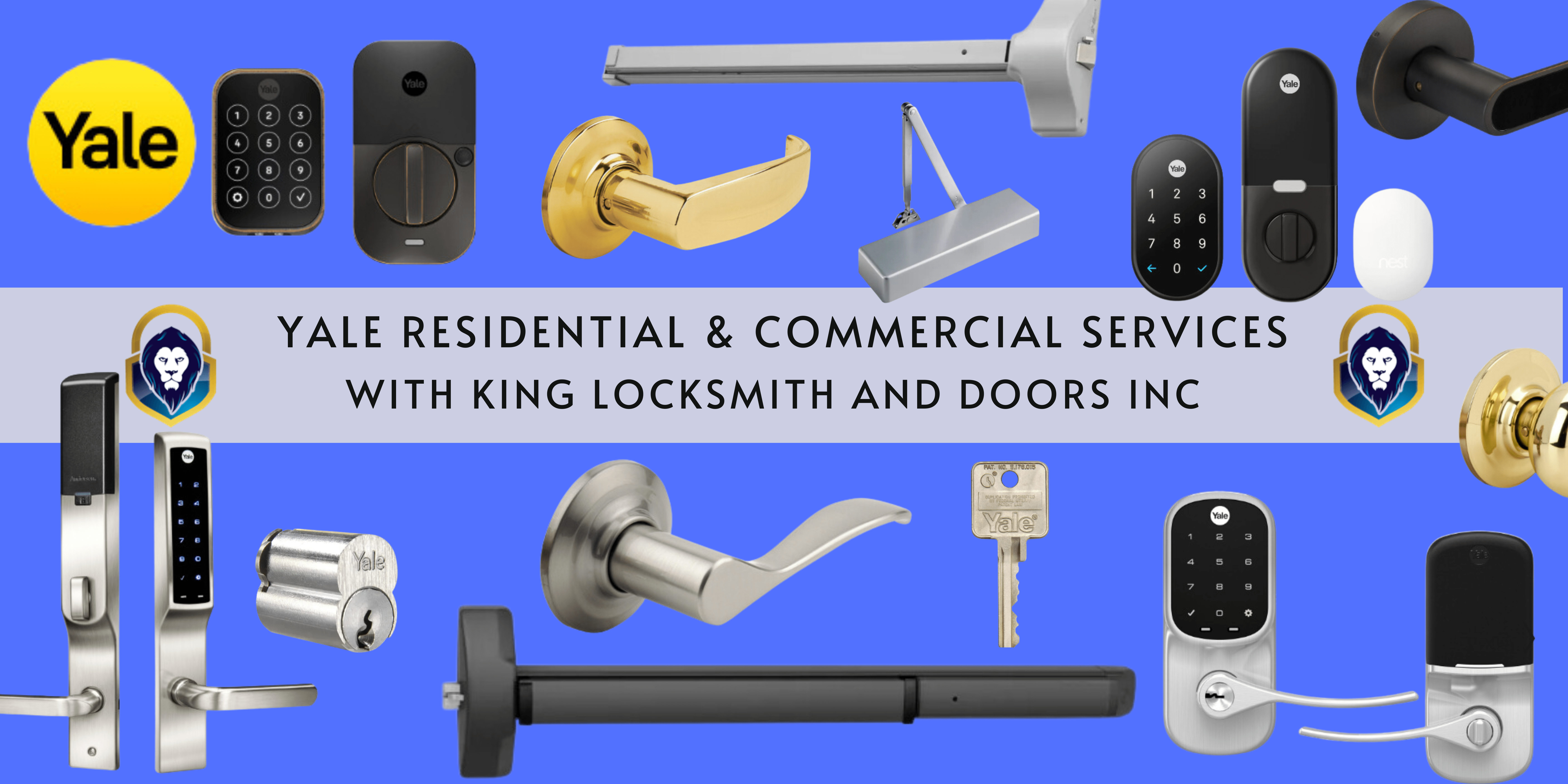 Yale Locks For Residential And Commercial Services - Offered By King Locksmith And Doors Inc.