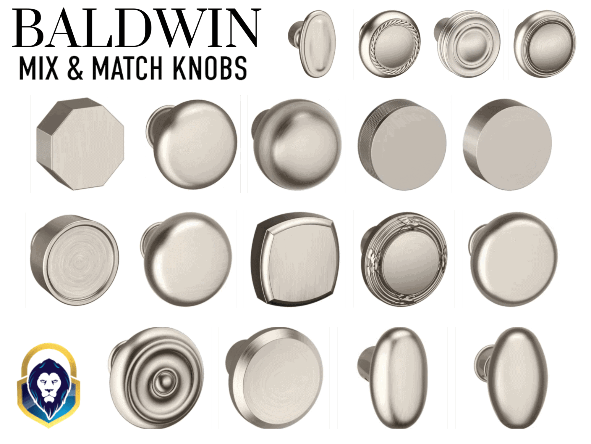 Baldwin Mix And Match Knobs