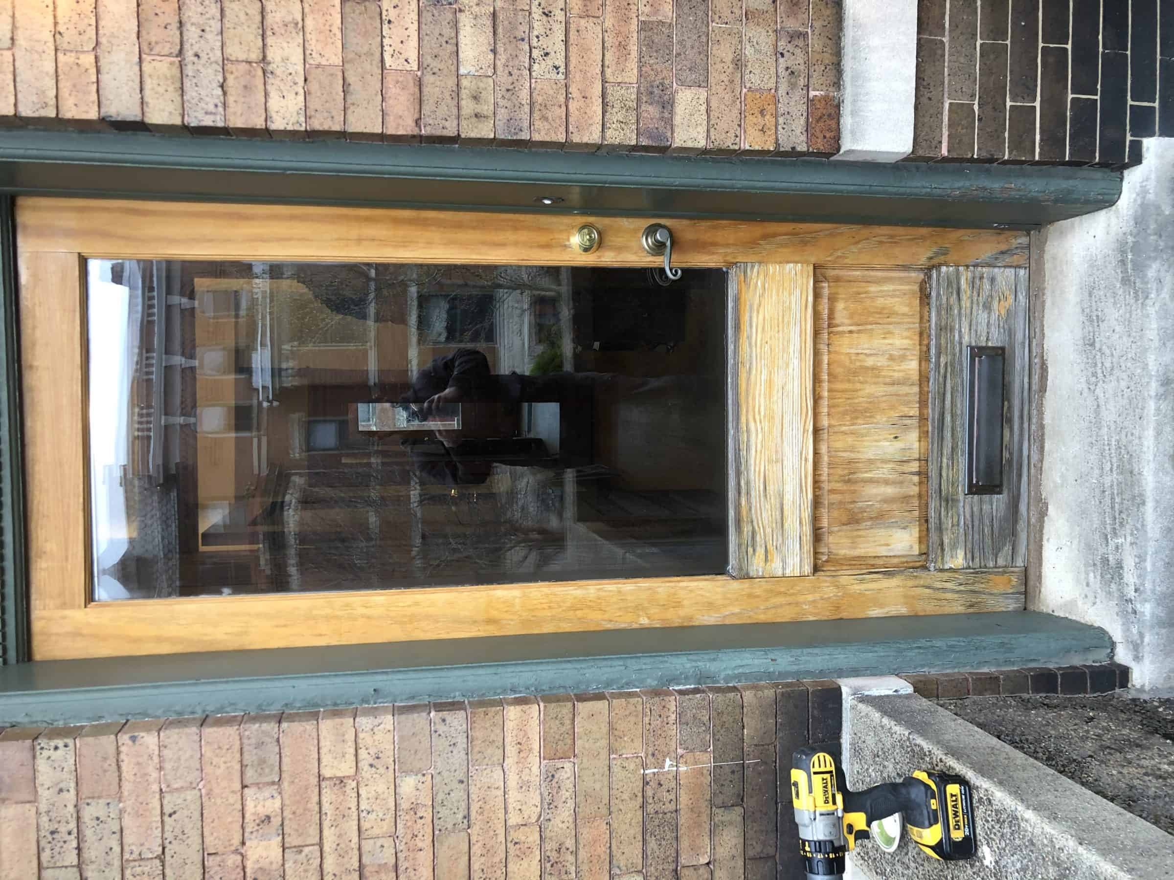 Yellow Door With Green On It Secure With Our Services Locksmith For Apartment