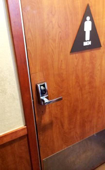 Brown Door With Good Lock Installed By Our  Professional Door Lock Repair Services By Skilled Technicians.
