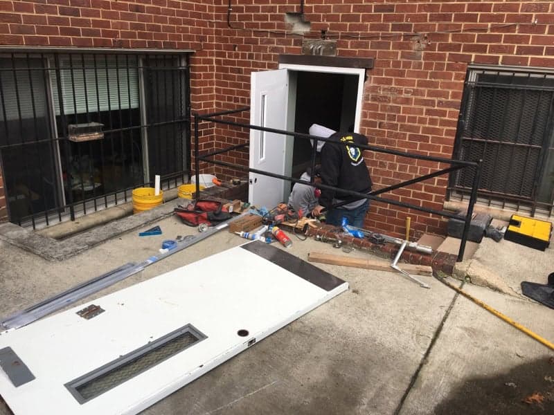 A Newly Installed Door Replaced By Locksmith Md.