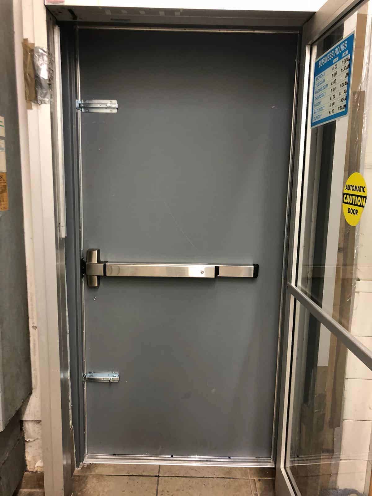 King Locksmith Successfully Repair Emergency Exit Door. Search Emergency Exit Door Repair Near Me And We Are Always There.
