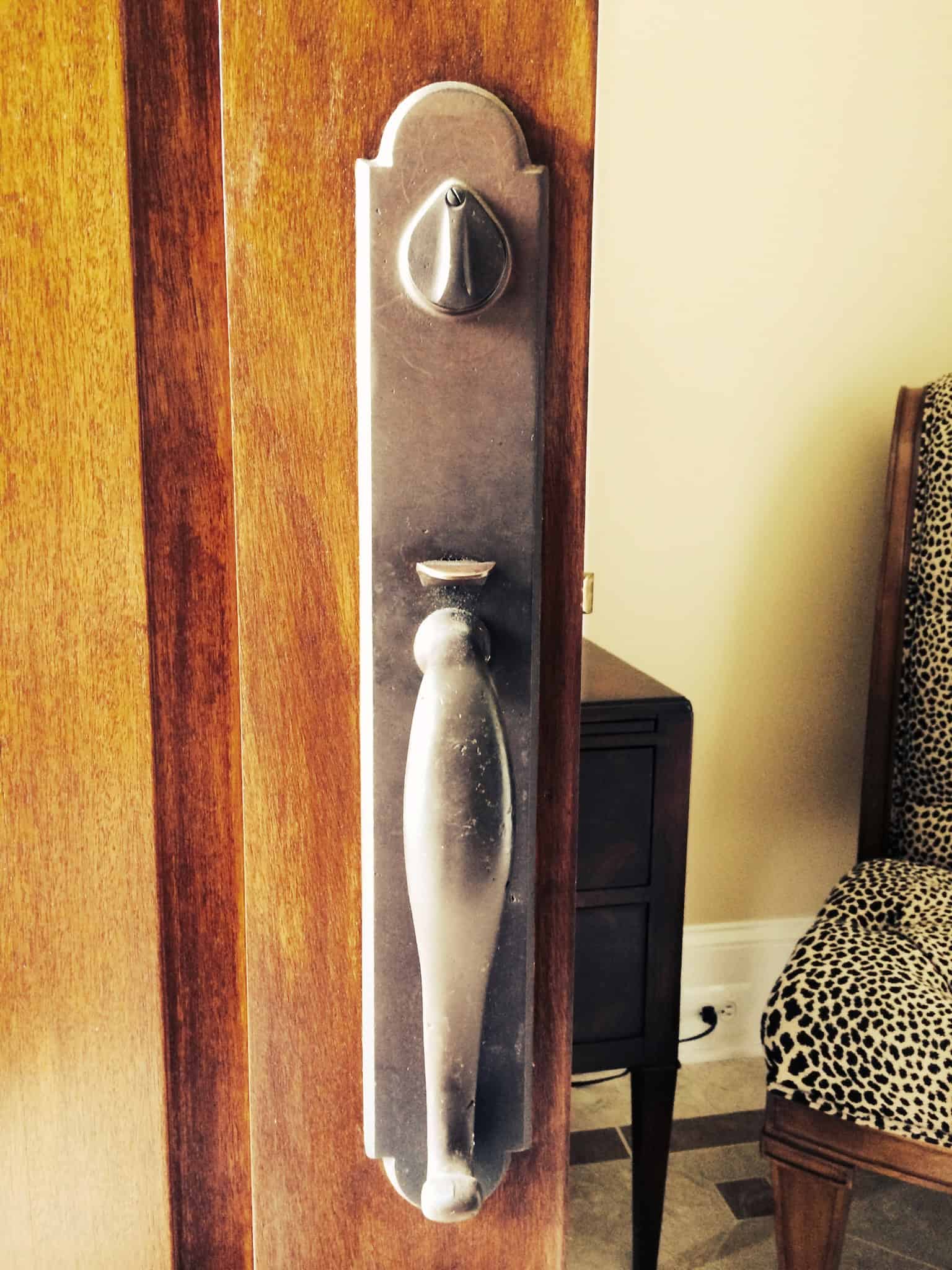 Locksmith Frederick Brown Door With Classic Door Handle Installed By King Locksmith Frederick