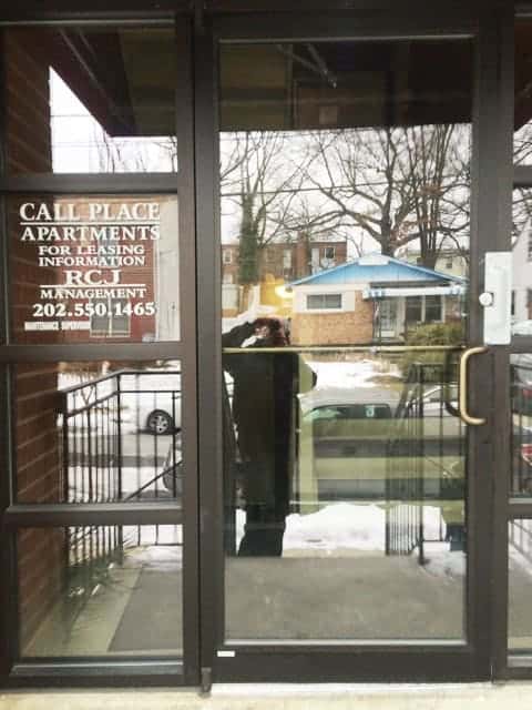 A Newly Installed Storefront Door With A Polished Finish, By Locksmith In Maryland.