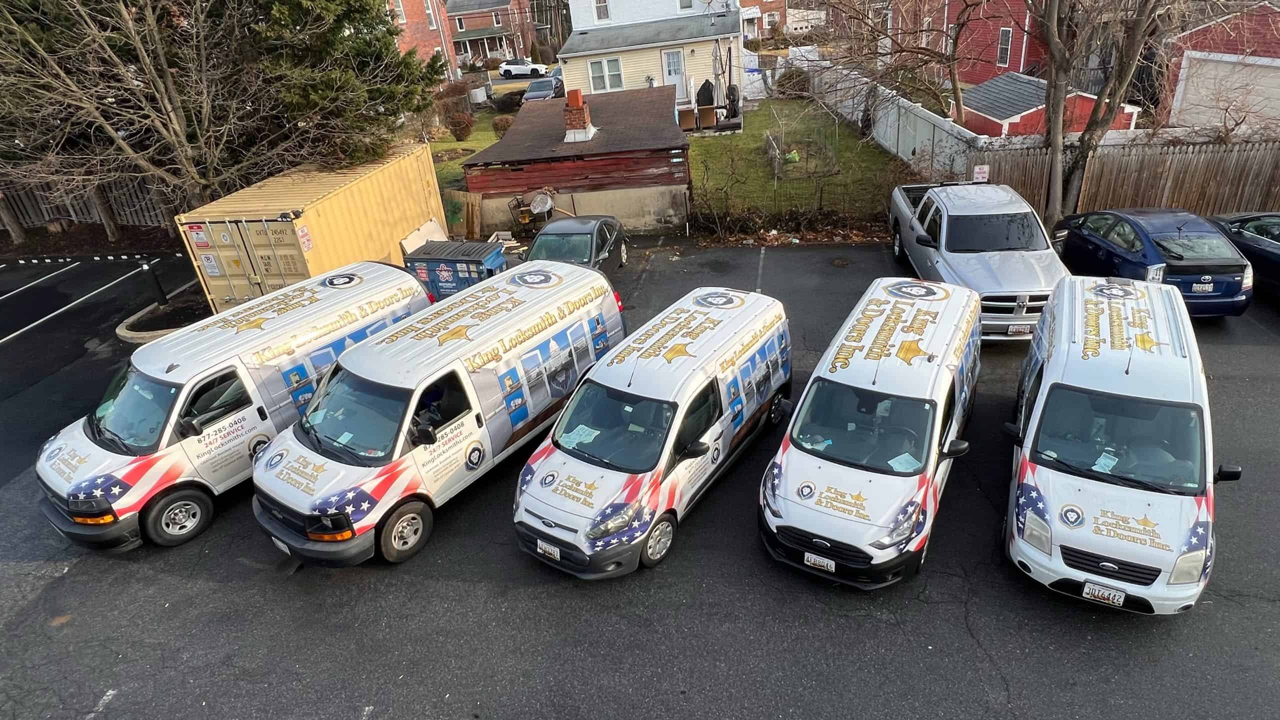 Mobile Service Of King Locksmith On Standby For Door Replacement In Catonsville Md