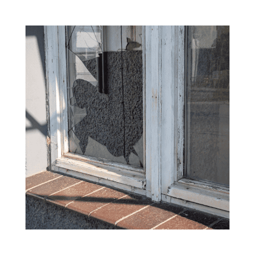 Broken Glass Door After Bulgary Came Needs A Repair In Ellicott City Md