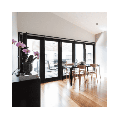 Sample Black Frame Bi Fold Door To Be Repair By King Locksmith In Germantown Md