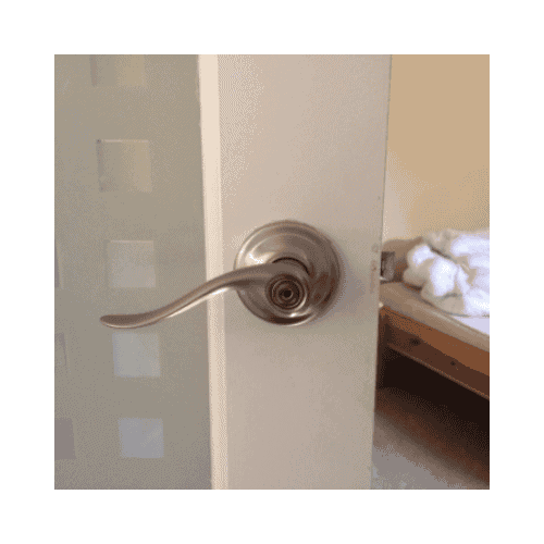 White Door With Golden Door Knob Was Successfully Repaired By King Locksmith In Ellicott City Md