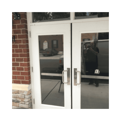 White Glass Door For Repair In Ellicott City Md By King Locksmith
