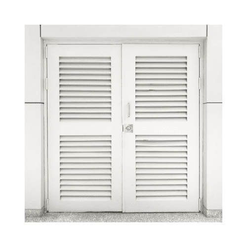 Sample Of White Louver Door In Germantown Maryland Repaired By King Locksmith And Doors Inc
