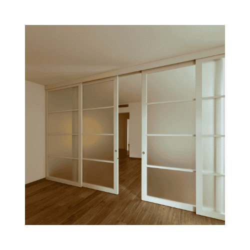 White Pocket Door Installed In Germantown Maryland By King Locksmith And Doors Inc