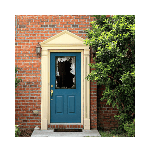 Blue Door Got Broken After The Burglary In Hyattsville