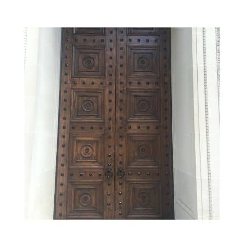 Actual Of Brown Antique Door Repaired By King Locksmith In Burtonsville Md