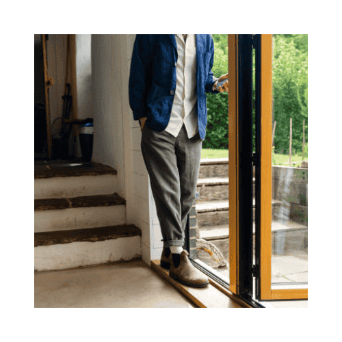 Man In Black Bi Fold Door To Be Repair By King Locksmith In Hyattsville Md