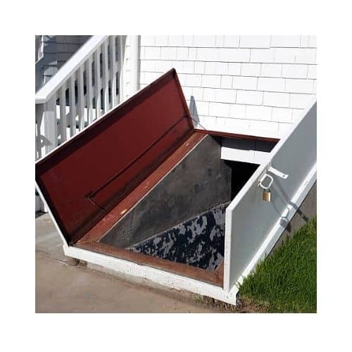 Open White Cellar Door To Be Repair By King Locksmith In Burtonsville
